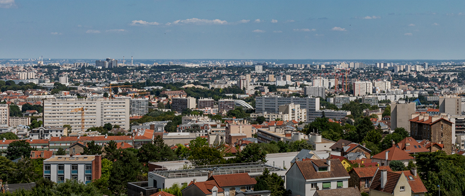 Image en deux parties de la ville de Châtillon